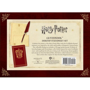 Harry Potter: Gryffindor Stacionarus stalo rinkinys (su rašikliu) Insight Editions